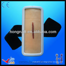 Modelo de sutura de pele ISO, almofada de sutura cirúrgica
